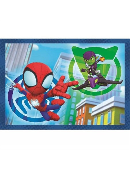 Puzzle 4 in 1 Spidey Clementoni – SuperColor, dai 3 anni in su