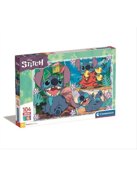 Puzzle 104 pezzi maxi Super Lilo e Stitch Clementoni