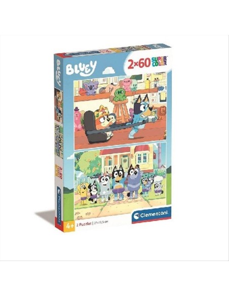 Puzzle 2x60 pezzi Bluey Imagination Clementoni – SuperColor, dai 4 ann