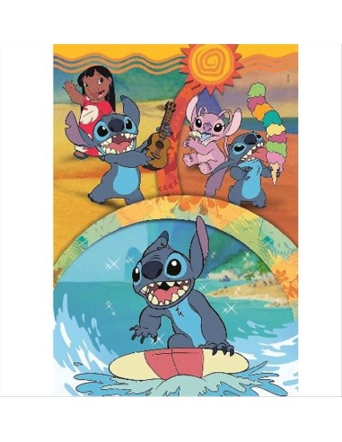 Puzzle 104 pezzi STITCH e ANGEL Clementoni