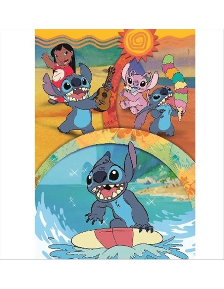 Puzzle 104 pezzi STITCH e ANGEL Clementoni