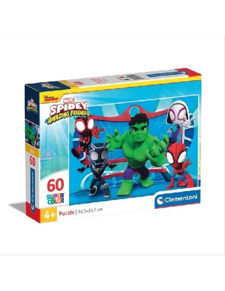 Puzzle 60 pezzi SPIDEY and amazing friends Clementoni +4