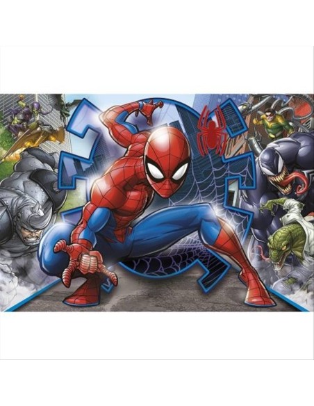 Puzzle 104 pezzi Spiderman contro tutti 38x27 Supercolor