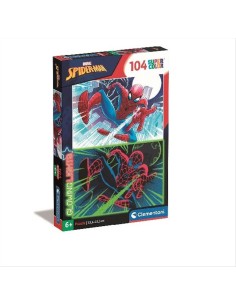 Puzzle 104 pezzi Spiderman 34 x 24 Supercolor luminoso