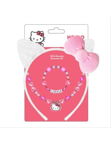 Set gioielli e cerchietto Hello Kitty – 19x13 cm, stile adorabile per 