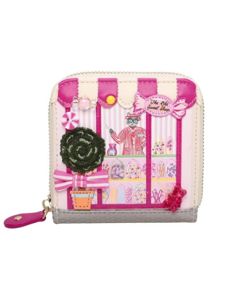 VENDULA LONDON Portafoglio quadrato The Old Sweet Shop | Diamante Rosa