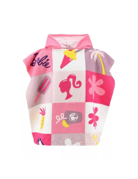 Poncho mare 55x110cm Barbie – Stile da spiaggia super fashion! 💖🏖️