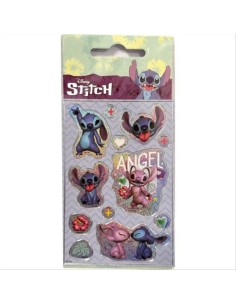 Stickers olografici STITCH – Adesivi brillanti 8x17cm per superfici wo