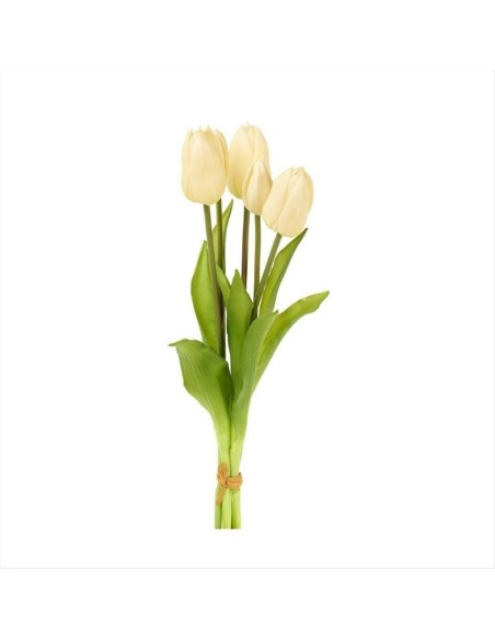 Tulipani S 5 Real Touch Bianco – Bellezza che Non Sfiorisce! 🌷