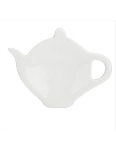 Piattini Portabustine Té Convivio -. Porcellana Bianca