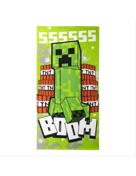 Telo mare Minecraft – 70x140 cm, avventura in spiaggia a blocchi!