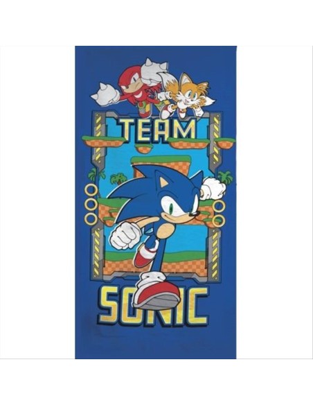 Telo mare Sonic The Hedgehog – 70x140 cm, velocità e stile al sole!