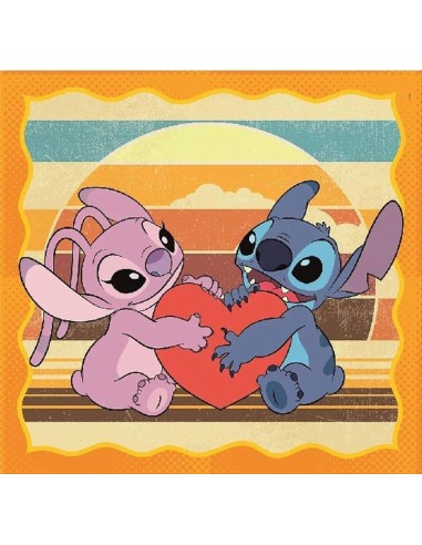Puzzle 3x48 pezzi Stitch e Angel Clementoni – SuperColor, dai 5 anni