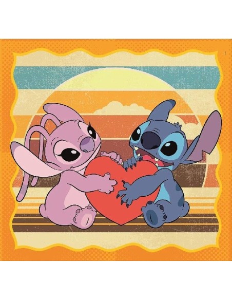 Puzzle 3x48 pezzi Stitch e Angel Clementoni – SuperColor, dai 5 anni