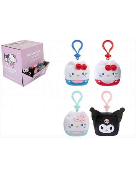 Portachiavi Peluche Cubotto Hello Kitty Kuromi – 4 Varianti Morbide