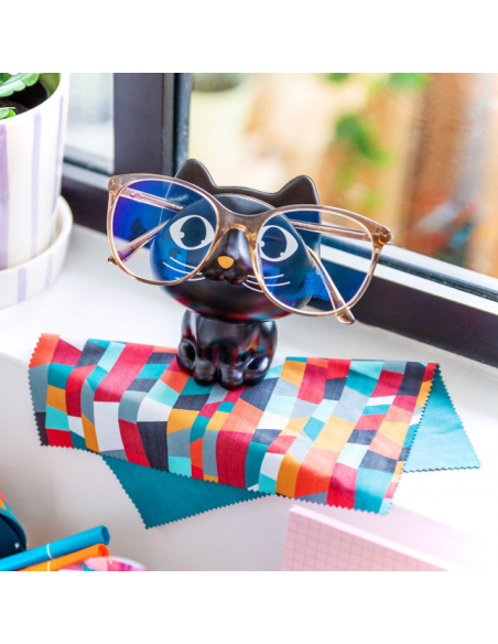 Poggia Occhiali GATTO Nero 🐱🖤 – Portaocchiali Stabile e Decorativo