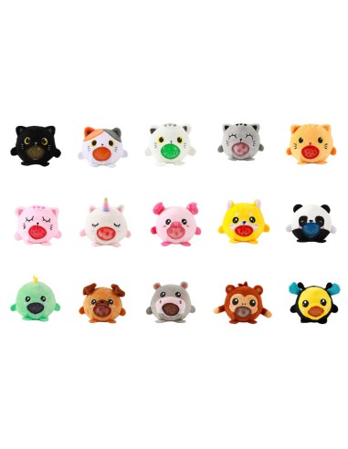 Palline Squishy Kawaii – 15 Animaletti Morbidosi (1pz)