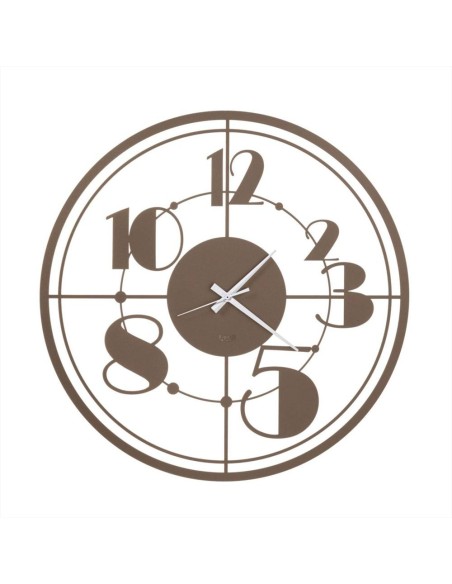 Orologio da Parete TEO Bronzo Ø50 cm – Stile Art Déco Made in Italy