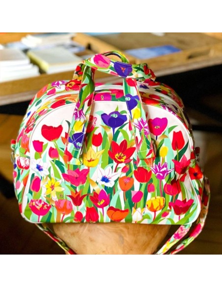 Borsone Weekender 50x30x25cm TULIPES 🌷 – Eleganza e Comfort per il Tu