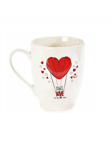 Tazza in porcellana 350ml Gatti innamorati con confezione regalo | Dia