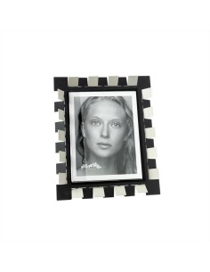 Portafoto VERTIGO 18x23 cm Avorio Nero – Design Intagliato Made in Ita