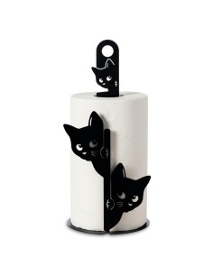 Porta Rotolo SILVESTRO h33 cm – Con Gatto Decorativo in Ferro Made in  2