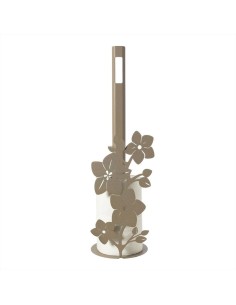 Porta Carta Igienica FIOR DI LOTO h50 cm Beige – Design Floreale Made