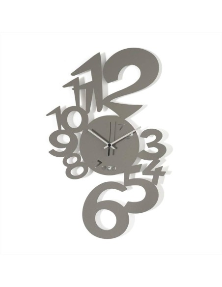 Orologio da Parete LUPIN Fango – Design ArtiEMestieri 40x45 cm Made in