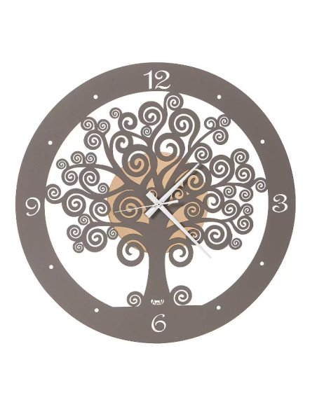 Orologio da Parete ALBERO DELLA VITA Oro Fango – 55 cm Arti E Mestieri