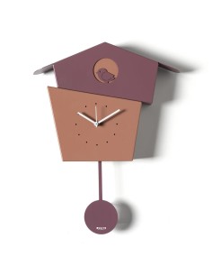 Orologio da Parete PICCHIARELLO 36x45 cm – Casetta con Uccellino in Fe 2