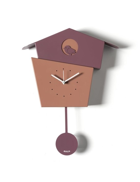 Orologio da Parete PICCHIARELLO 36x45 cm – Casetta con Uccellino in Fe