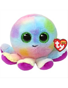 Peluche Ty Beanie Boo’s Bubbles 15cm – Polpo Multicolore con Occhi Ver