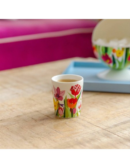 Tazzina da Caffè TULIPES 🌷 – Eleganza e Colore per Ogni Sorso