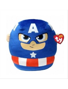 Peluche Ty Squishy Beanies 22cm – Captain America Super Eroe Morbido