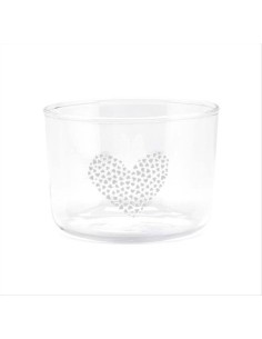 Set 2 ciotole in vetro borosilicato - Cuore
