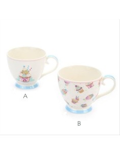 Tazza da colazione Cupcake 445 ml Nuvole di Stoffa | Diamante Rosa