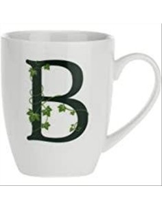 Mug con lettera B Atupertu - La Porcellana Bianca | Diamante Rosa