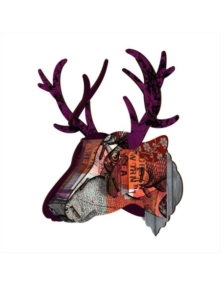 Cervo Decorativo M - Purple Brunch