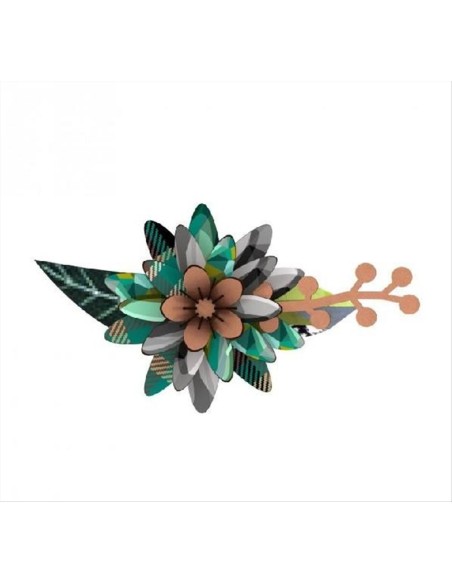 Fiore Decorativo Rhapsody In Blue Miho – Design Montato in Legno Ricic