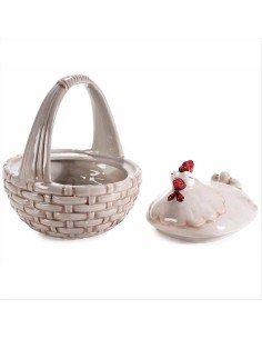 Contenitore Cesto Gallina Sorridente - Grigio o banco 2
