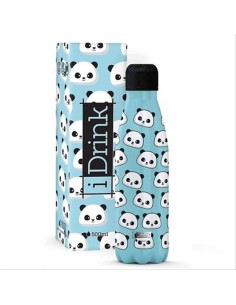 Bottiglia Termica 500ml PANDA 🐼 in Acciaio Inox – Mantiene Caldo e Fr