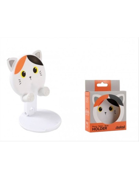 Supporto per Telefono Gatto Arancione Tricolore iTOTAL – Stand Cute 8x