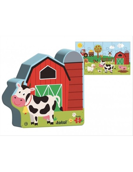 Puzzle Fattoria 24 Pezzi iTOTAL – Puzzle Bambini 3+ in Confezione Rega