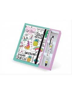 Quaderno A5 + Penna UNICORNO 🦄 – Set magico per scrivere sogni, by iT
