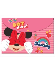 Cartella portadocumenti con bottone A4 MINNIE Wink