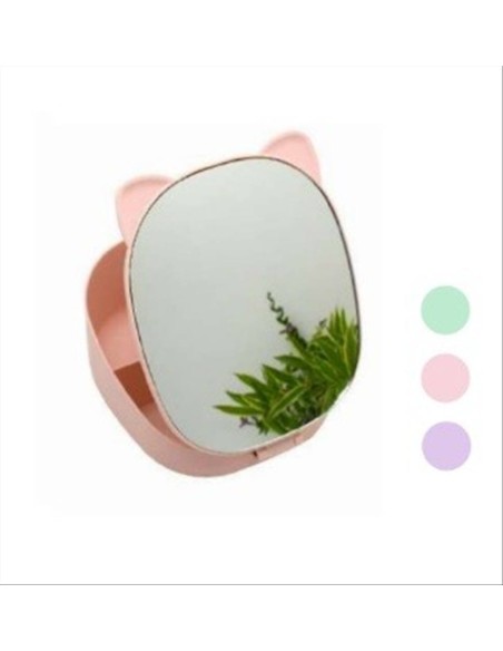 Organizer Gatto con Specchio - Stile e Ordine in Unico Accessorio!