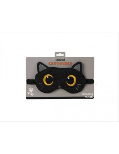 Mascherina da Notte Gatto Nero iTOTAL – Morbida e Divertente 1x21,5x12