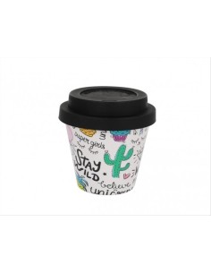 Tazzina da Caffè 90ml Unicorn iDRINK con Tappo Silicone