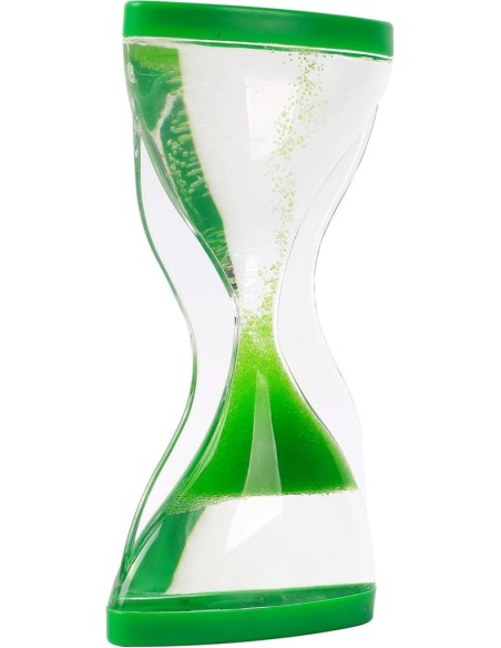 iTOTAL Clessidra timer Sand Up h11,7cm: Nero, Blu, Rosso, Verde