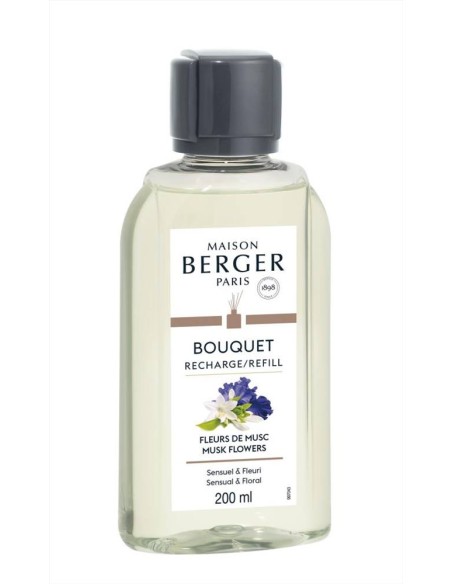 Fleurs de Musc - Ricarica 200ml per diffusore a bastoncini Maison Berg